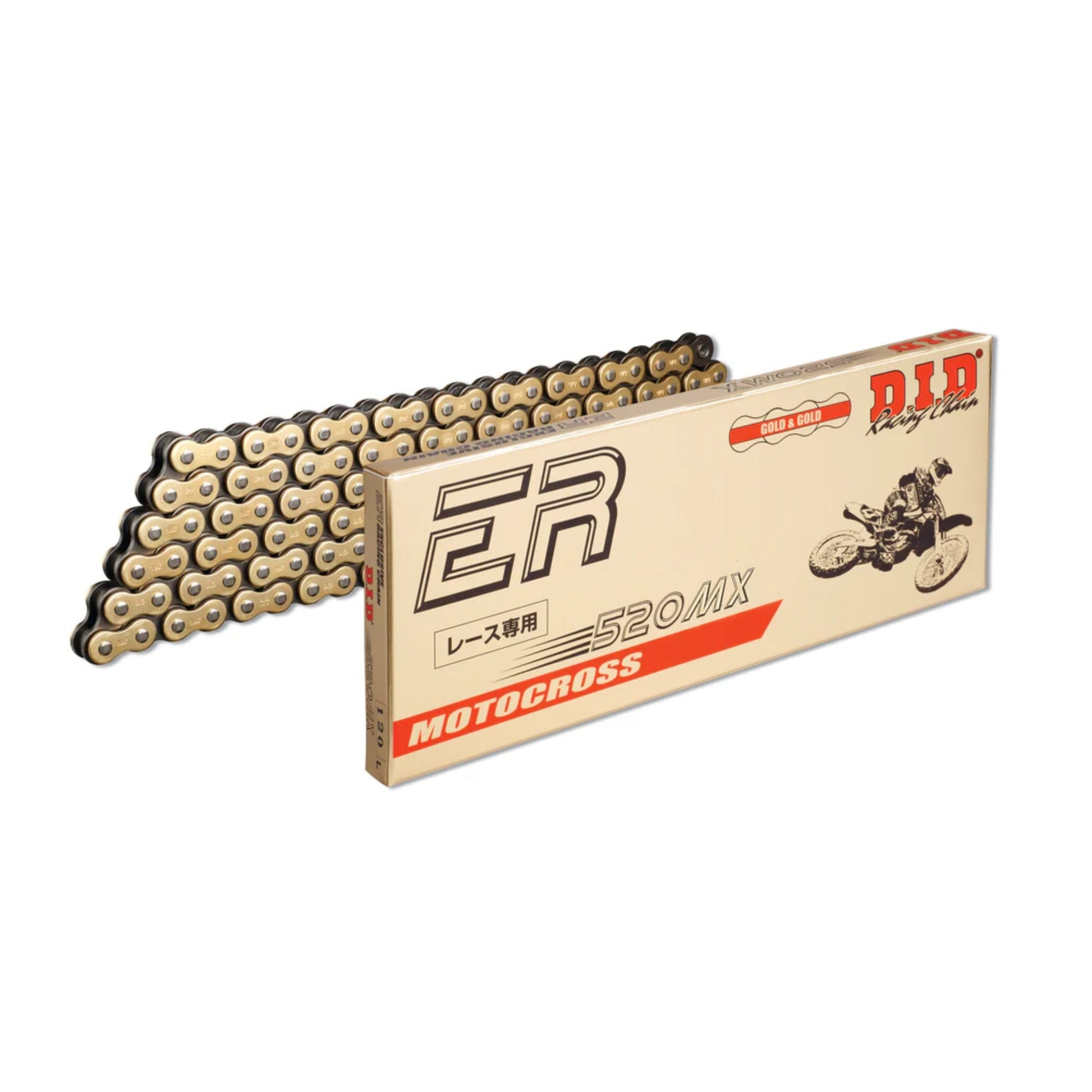 DID NON SEALED CHAIN 520MX G&B 120RB (21-M520MXX120RB)
