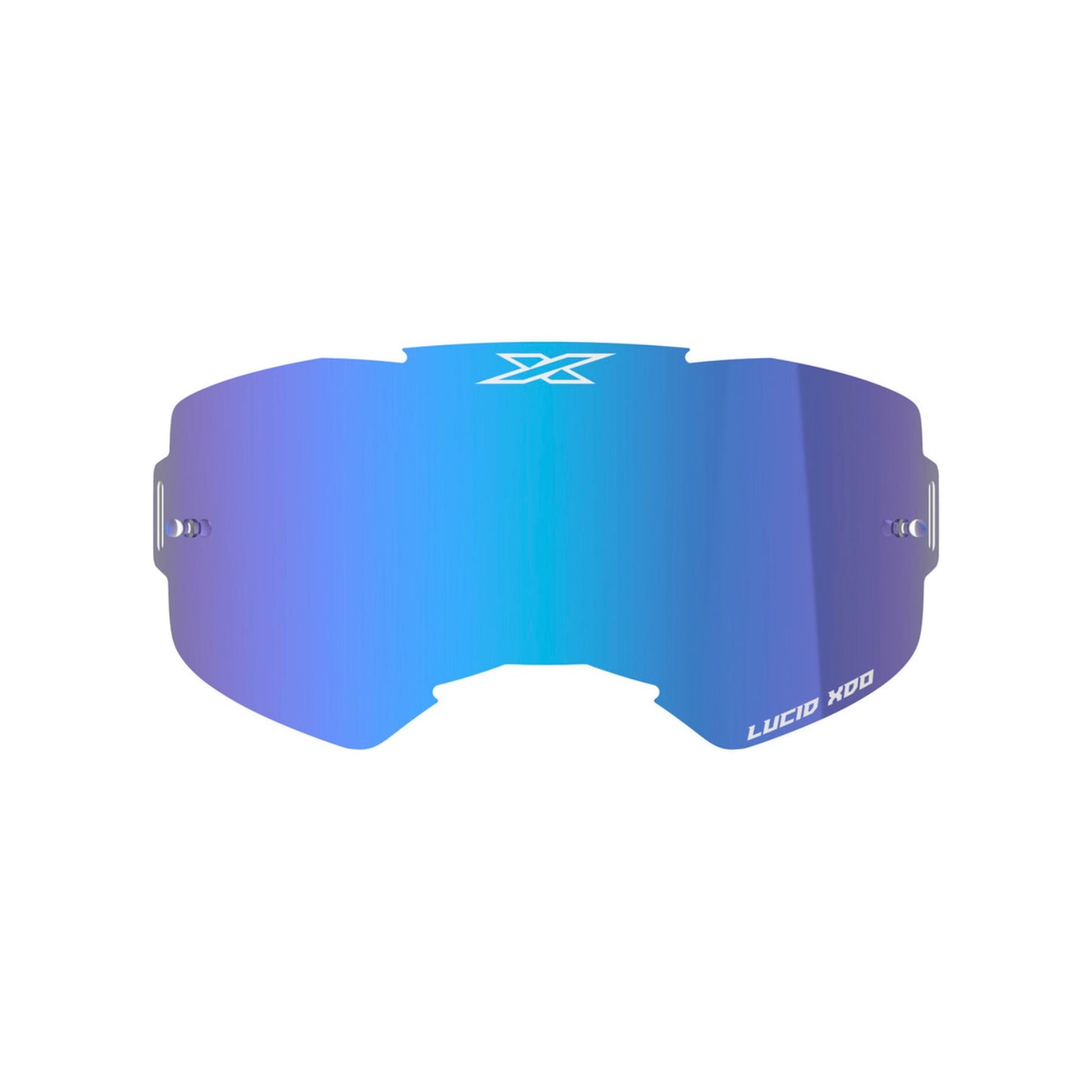EKS GOGGLES LUCID BLUE MIRROR SMOKE TINT ANTI FOG LENS 35-067-41225