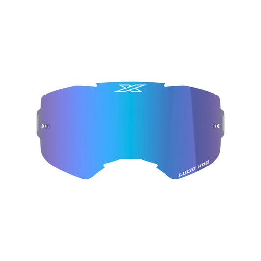 EKS GOGGLES LUCID BLUE MIRROR SMOKE TINT ANTI FOG LENS 35-067-41225