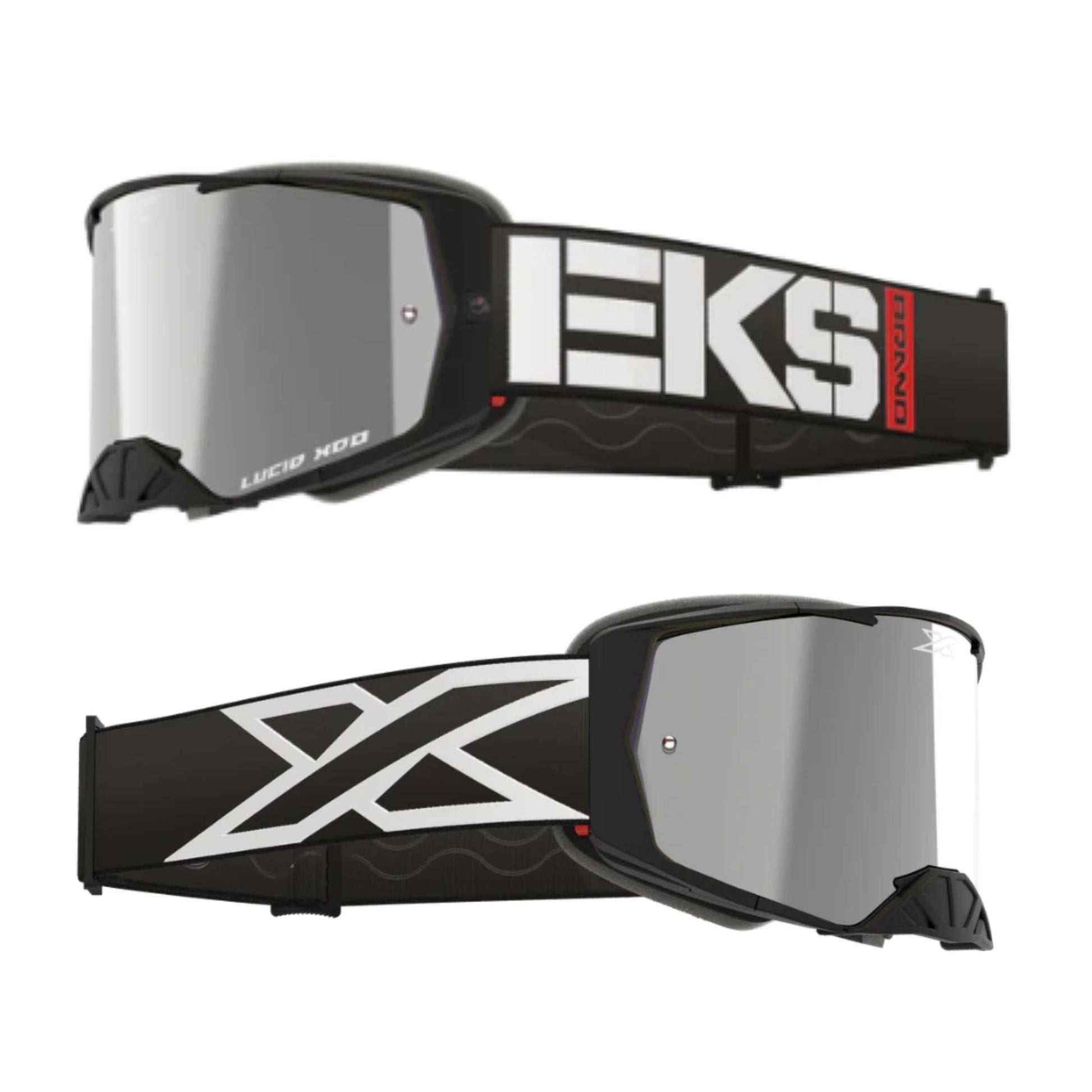 EKS GOGGLES LUCID CALIBER BLACK RED WHITE 35-067-12030