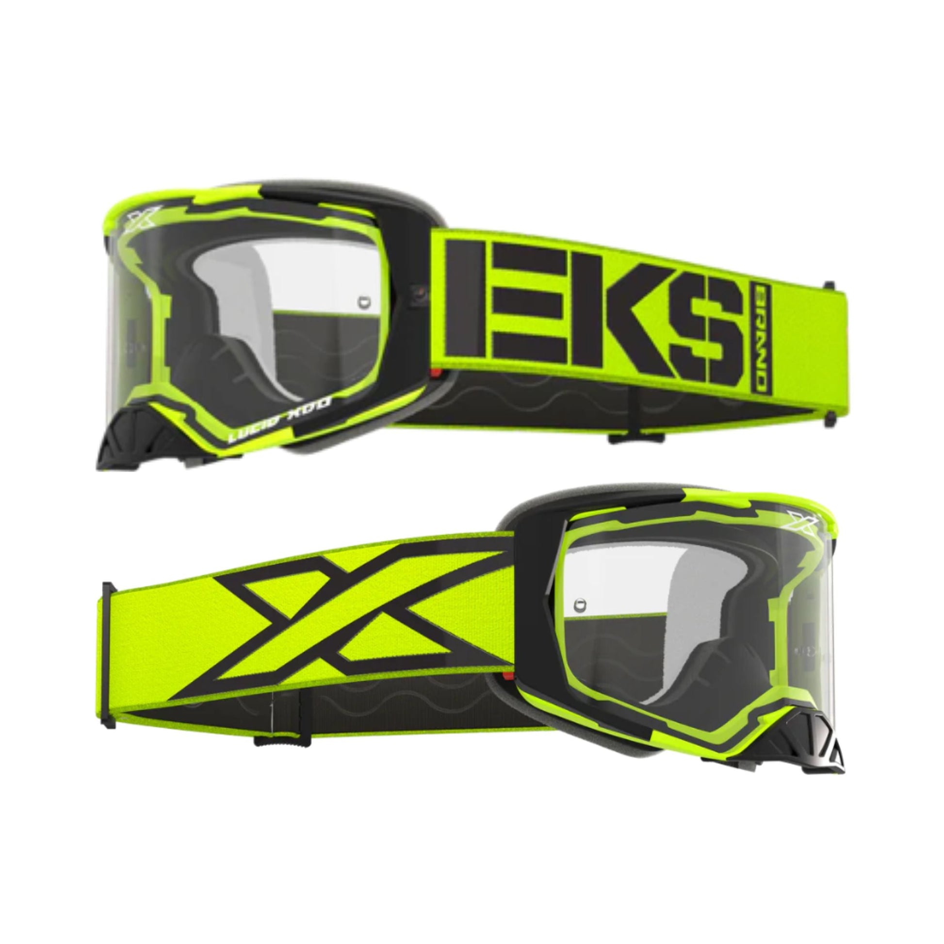 EKS GOGGLES LUCID CALIBER FLO YELLOW BLACK 35-067-12040