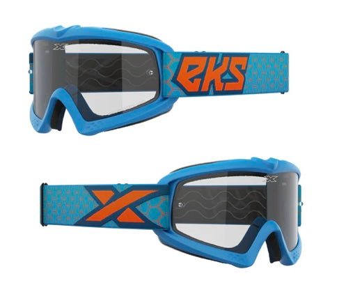 EKS GOGGLES XGROM YOUTH CYAN BLUE FLO ORANGE 35-067-30345