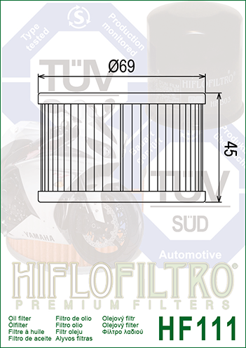 HifloFiltro oil filter HF111_2