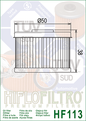 HifloFiltro oil filter HF113_2