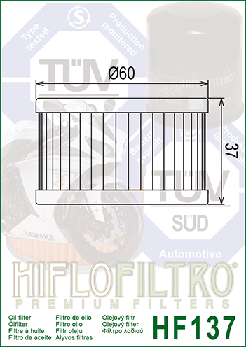 HifloFiltro oil filter HF137_2