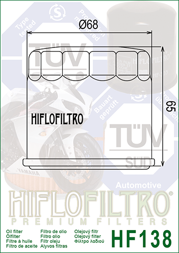 HifloFiltro oil filter HF138_3