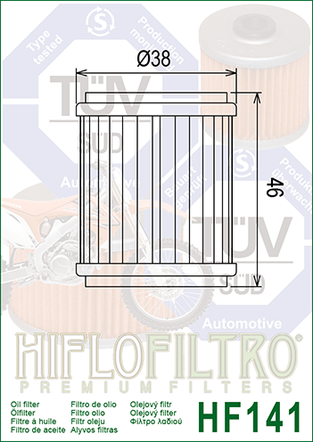 HifloFiltro oil filter HF141_2