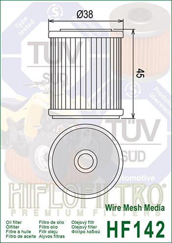 HifloFiltro oil filter HF142_2