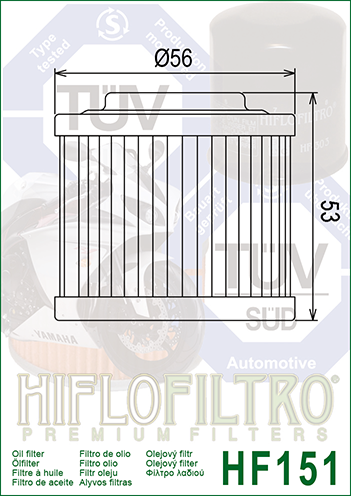 HifloFiltro oil filter HF151_2