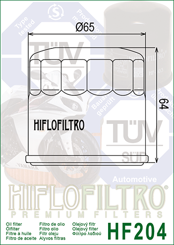HifloFiltro oil filter HF204_3
