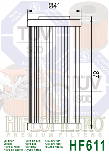 HifloFiltro oil filter HF611_2