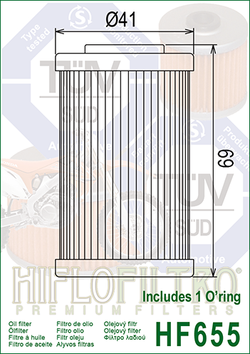 HifloFiltro oil filter HF655_2